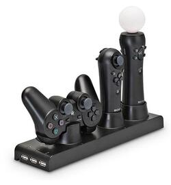 Oplaadstation Move Motion, Navigation en Dualshock Controller - Third-Party